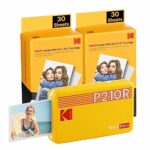 KODAK Mini 2 Retro 4PASS Portable Photo Printer (2.1x3.4 inches) + 68 Sheets Bundle, Yellow