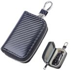Faraday Pouch for Car Keys, Upgrade Car Key Signal Blocker, Keyless Remote-Control Smart Fob Case with Hook