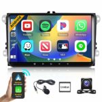 Hikity 2+32GB ​Android Car Stereo for VW Polo Caddy Golf 5 Golf 6 Built-in Wireless CarAutoPlay 9" Android GPS Navigator Support BT RCA WiFi HiFi