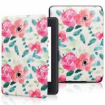 XYFCJK Cute Floral Smart Case For Kindle - Paperwhite 123 (6Th 7Th Gen) 2013 2015 Anti-Drop Printing Cover, Slimshell Waterproof Case For Dp75Sd,