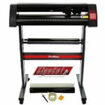 PixMax Vinyl Cutter Plotter Machine 28", SignCut Pro Design Software & Weeding Pack, Black