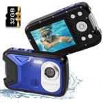 Vmotal Digital Camera with SD card / 30 MP Photo/ 1080P FHD Video/ 2.8” Screen/, Upgrated GD8026 Waterproof Camera for Kids/Children/Teenagers/St