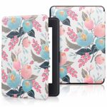 XYFCJK Cute Floral Smart Case For Kindle - Paperwhite 123 (6Th 7Th Gen) 2013 2015 Anti-Drop Printing Cover, Slimshell Waterproof Case For Dp75Sd,