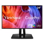 ViewSonic VP2468a 24-inch 1080p Full HD Professional Monitor - 100% sRGB, Pantone Validated, Colour Blindness Mode, USB Type-C, HDMI, DisplayPort