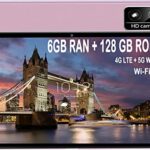 OUZRS Tablet 10 Inch Android 2 in 1 Tablet PC, 6GB RAM 128GB ROM/TF 512GB Dual-band WiFi 6.0 Tablet, 2.0 GHz 8-Core 4G SIM Tablet, 7000mAh/Blueto