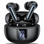 AOVOCE Wireless Earbuds Bluetooth 5.3 Wireless Headphones in Ear with 4 Mic AI-Enhanced Calls Noise Cancelling LED Display 2023 Bluetooth Headpho