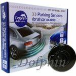 Dolphin Automotive DPS400 Reverse Parking Sensors Auto Express Award Winning 4 Ultrasonic Radar Sensors Kit Audio Alert System Matt & Gloss Black