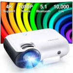 Outdoor Projector, Native 1080P Full HD 4K Support Bluetooth 5.1 Projector, Ultimea Video Projector Portable 300 ANSI 10,000 Lux Movie Projector
