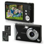 Compact Camera, Digital Camera 4k FHD 48MP with 3"Large Screen Autofocus Compact Camera for Photography with 32G SD Card, Vlogging Camera Built-i