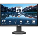 PHILIPS 273B9-27 Inch FHD Monitor,75Hz, 4ms, IPS, USB-C Dock, Height Adjust, Speakers, Flicker free (1920 x 1080, 250 cd/m², HDMI/VGA/DP/USB-C/US
