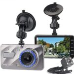 Dual Dash Cam 4 inch LCD FHD 1080p Dual Lens Front and Rear DVR Recorder Car Camera MEMORY CARD INCLUDED (This is not a touch screen dash cam)