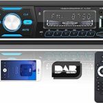 2023 CAMECHO DAB Single Din Car Stereo with Bluetooth HandsFree/FM/AM/RDS Radio/4x50W/2 USB/AUX Input/SD/TF Card+ Remote Control