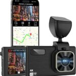 Dash Cam, 4K HD Dashcam, Car Dash Cam Front with WIFI & GPS, 3.5" Screen Car Camera Dash Cam with 32GB SD Card, 170°Wide Angle, WDR Night Vision,
