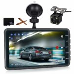 Dash Cam Front and Rear with 32GB SD Card FHD 1080P 4 Inch Touch Screen Dual Camera Dash Cams DVR Car Driving Recorder 150°Wide Angle Dashboard C