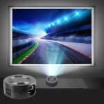 Mini Projector Portable 1080P LED Projector, Pocket Small Video Projector, Outdoor Movie Projector Home Movie LED Video Projector, Movie Projecto