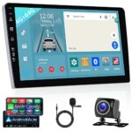 8 Core 4G 64G Wireless Apple Carplay Android Double Din Car Stereo, 9 Inch Touchscreen Bluetooth GPS 4G WiFi FM Radio Mirror Link DSP Voice Contr