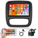 Android Car Stereo for Vauxhall Vivaro Renault Trafic FIAT Talento Nissan NV300/VW30 with GPS Navigation, Rimoody 9 Inch Touch Screen Car Radio w