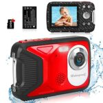 Vmotal Digital Camera with SD card / 30 MP Photo/ 1080P FHD Video/ 2.8” Screen/, Upgrated GD8026 Waterproof Camera for Kids/Children/Teenagers/St
