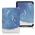 XYFCJK Anti-Drop Slimshell Case For Kindle - Paperwhite 4 (10Th Gen) 2018 And Kindle (10Th Gen) 2019 Cover, Pu Leather Colorful Painted Case, E-R