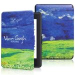 XYFCJK Anti-Drop Smart Case For Kindle - Van Gogh Oil Painting Classic (8Th Gen) 2016 For Sy69Jl Slimshell Waterproof Cover With Auto Sleep Wake,