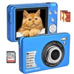 Digital Camera 48MP 2.7K Compact Vlogging Camera with 16X Digital Zoom 2.7-inch Screen Anti-shake Photoflash Selfie for Kids Teens Beginners Gift
