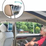 TFY Universal Car Headrest Mount Holder with Angle- Adjustable Holding Clamp for Tablets - Compatible with iPad 9/8/7 - iPad Mini 6 - Air 5 - Pro