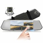 2 Mirror Dash Cam 1080P, Dual Dash Camera Front and Rear with Waterproof Backup Cam, Special for RHD Cars, 7 Inch Full Touch Screen Rear View Mir