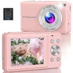 Digital Camera,Amdeurdi Vlogging Camera Rechargeable Digital Cameras with 16x Zoom Compact Camera FHD 1080P 44MP Compact Digital Camera for Begin