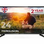Ferguson F2420S 24” HD Ready LED Digital TV with Satellite Tuner, Black