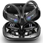Wireless Headphones, Bluetooth 5.3 Headphones Sports Wireless Earbuds Hifi Stereo Noise Cancelling Headphones with HD Mic, 50H Playtime Bluetooth