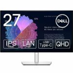 Dell U2722DE UltraSharp USB-C 27 Inch QHD (2560x1440) Monitor, 60Hz, IPS, 5ms, 100% sRGB, 3x USB-C, 2x DisplayPort, HDMI, 4x USB, RJ45, 3 Year Wa