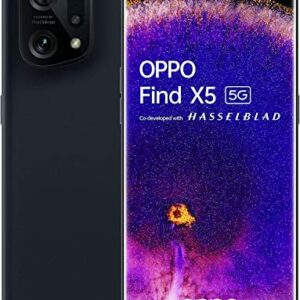 OPPO Find X5 5G - Smartphone 256GB, 8GB RAM, Dual Sim, Black (Renewed)