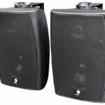 E-Audio 60w Active Wall Mounted Speakers with Bluetooth & Auxiliary Input