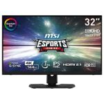 MSI Optix MPG321UR-QD 32 Inch 4K UHD Gaming Monitor - 3840 x 2160 IPS Quantum Dot Panel, 144 Hz / 1ms, G-SYNC Compatible, 97% DCI-P3 Colour (10-B