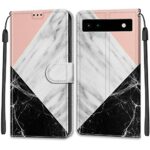 TOMYOU Pixel 6a Leather Wallet Case, Flip Protective Case Cover with Wallet Card Holder, Stand and Wrist Strap - PU Leather with Magnetic Closure