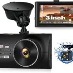 Dash Cam Front and Rear Dash Camera 1080P FHD Dashcam 3" IPS Dashboard Car Camera Front and Rear Dash Cam with Night Vision,170° Wide Angle,Loop