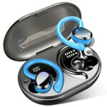 Wireless Earbud, Dascert Wireless Headphones with Mic LED Display, CVC8.0 Noise Canceling Earbud, Type-C 48H Bluetooth 5.1 Running Headphones, IP