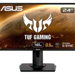 ASUS VG248QG - LED monitor - 24" - 1920 x 1080 Full HD (1080p) @ 165 Hz - TN - 350 cd/m² - 1 ms - HDMI, DVI-D, DisplayPort - speakers - black