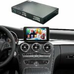 Ninetom Wireless Carplay Retrofit Kit Decoder for 2015-2018 Mercedes Benz C GLC CLA GLA Class W205 with NTG5.0 System, Support Android Auto, Mirr