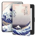 XYFCJK Paperwhite 123 Case For Kindle - (6Th 7Th Gen) 2013 2015 Printed Smart Cover, Slimshell Pu Leather Anti-Drop Waterproof Case For Dp75Sd, E