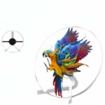 3D Projector Fan Desktop Advertising Light with Protective Cover Phone WiFi Connection Image Video Display