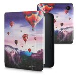 kwmobile Case Compatible with Kobo Libra 2 Case - eReader Cover - Hot Air Balloons Multicolor