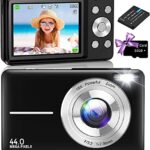 Amdeurdi digital camera with 1 battery (DC403-DEEP BLACK)