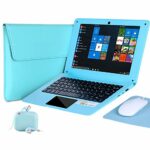 G-Anica® 10.1 Inch Windows 10 Laptop Quad Core Notebook Slim and Lightweight Mini Netbook Computer with Netflix Youtube Bluetooth Wifi Webcam HDM