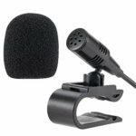 NewTH 3.5mm External Microphone with 3m Assembly Cable Mic Compatible with JVC Kenwood Boss Sony Jensen Alpine for Car and Vehicle Head Unit with