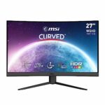 MSI G27CQ4 E2 Curved Gaming Monitor - 27 Inch, 16:9 WQHD (2560 x 1440), VA, 170Hz, 1ms, 1500R, FreeSync Premium, HDR, DisplayPort, HDMI, Anti-Fli