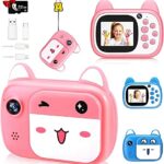 TOYOGO Kids Digital Camera for Girls and Boys, 1080P HD Dual Lens Video Recorder Toddler Camera with 32G SD Card, Cute Child Selfie Camera for Ki