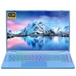 Fsjun Laptop 【win11/MS office 2019】 16 Inch 2560x1600 IPS Display 12th celeron N5095 DDR4 12G/SSD:256GB High performance Notebook PC with Numeric