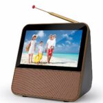 HassoKon Portable TV, Digital DVB-T2 Receiver, DAB+, FM Radio, USB Multimedia Playback & 2000mAh Rechargeable Battery, 1080P HD 7 Inch Mini TV Su