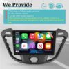[2G+32G] Car Radio for Ford Transit Custom Tourneo 2013-2021, 9 inch Android 11 Touch Screen Car Stereo, Apple Carplay/Android Auto/Hi-Fi/Bluetoo
